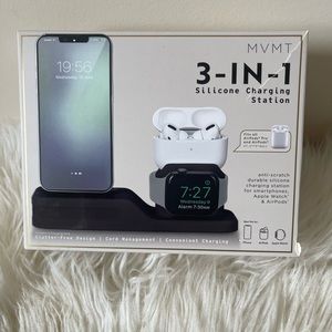 3 in 1 silicon charging station